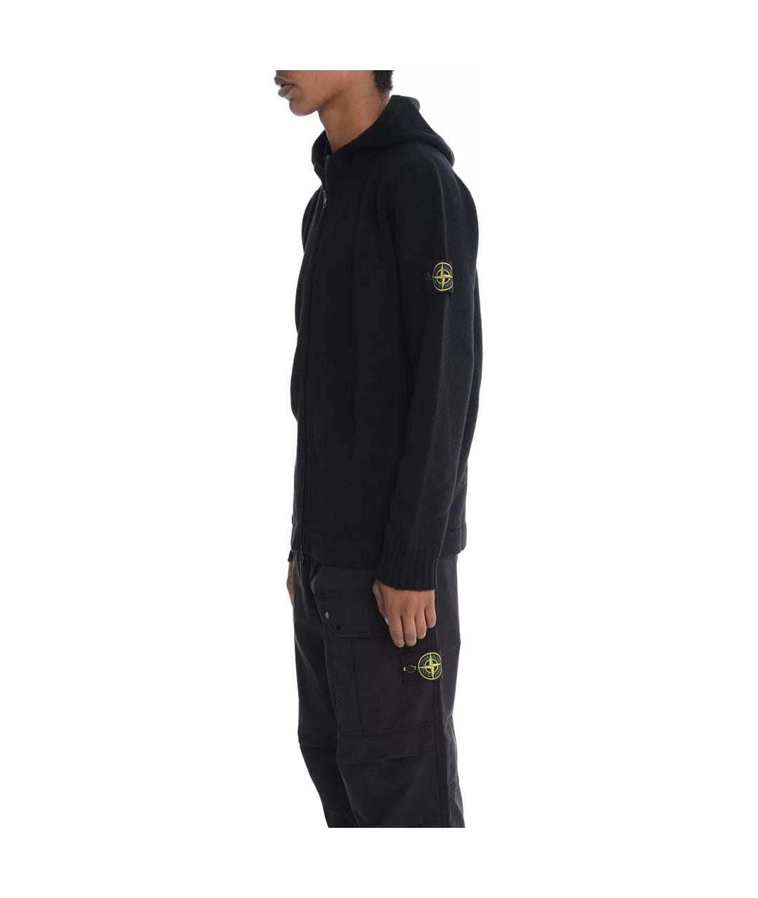 STONE ISLAND Черная куртка, фото 4