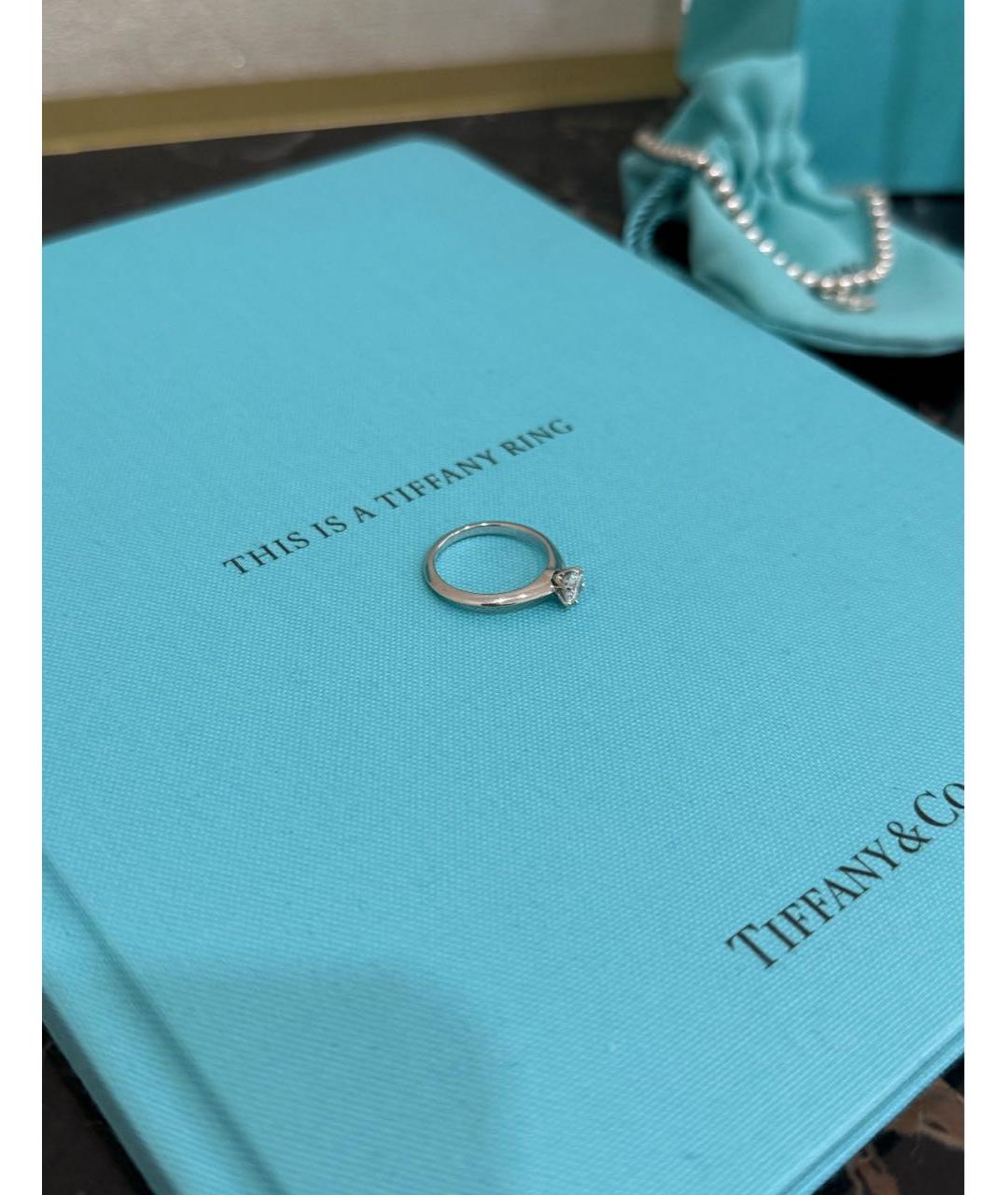 TIFFANY&CO Белое платиновое кольцо, фото 3