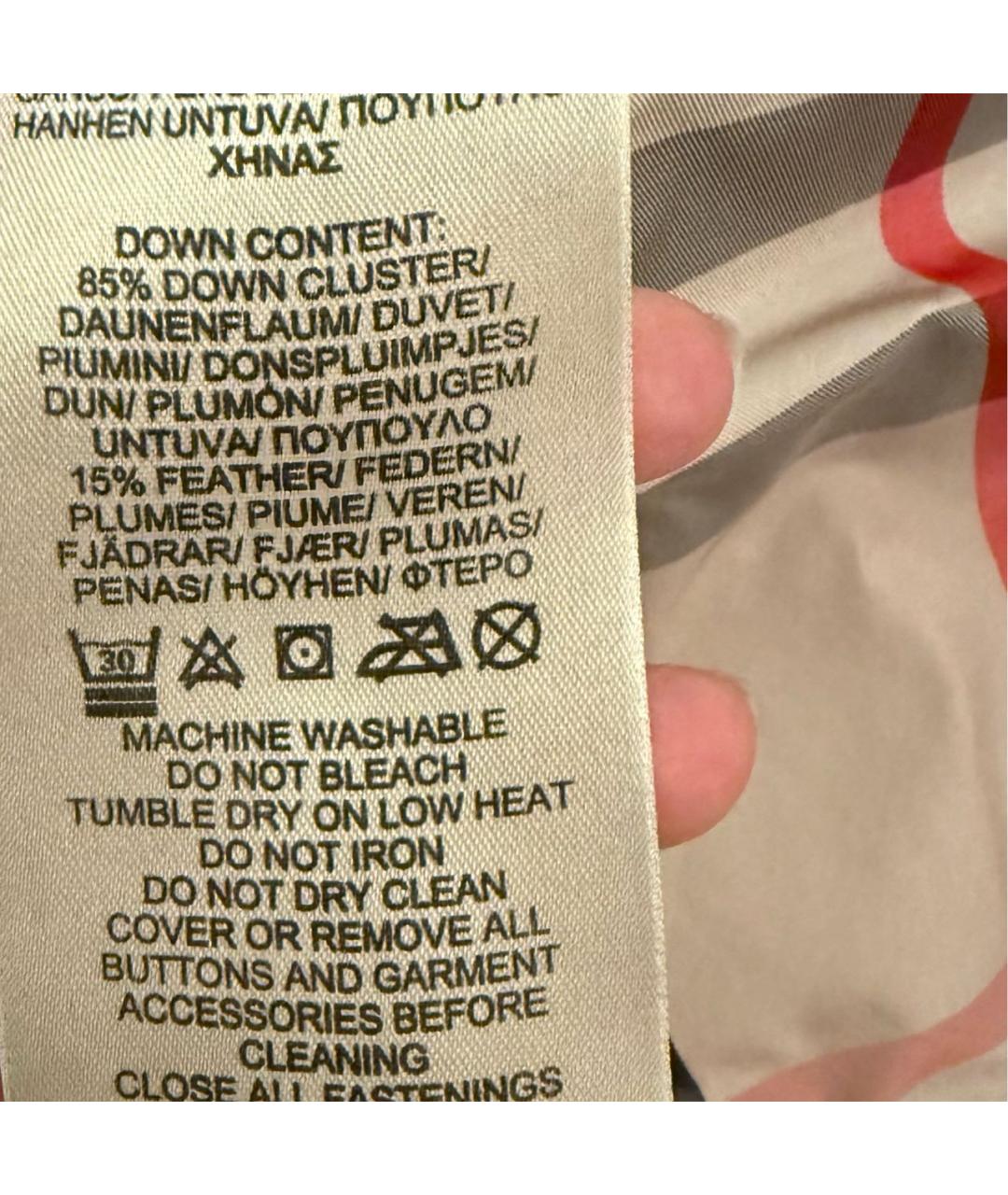 BURBERRY Черный пуховик, фото 7