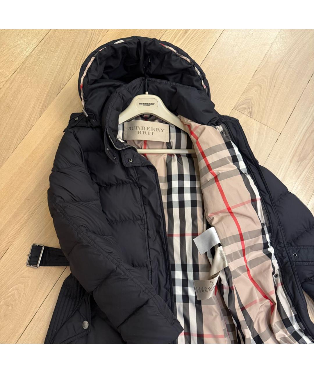 BURBERRY Черный пуховик, фото 4