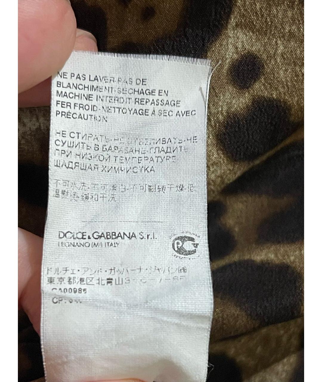 DOLCE&GABBANA Мульти шелковая блузы, фото 6