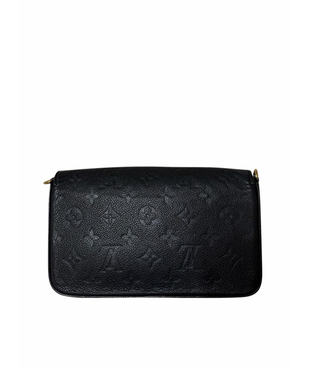 LOUIS VUITTON Черная кожаная сумка через плечо, фото 1