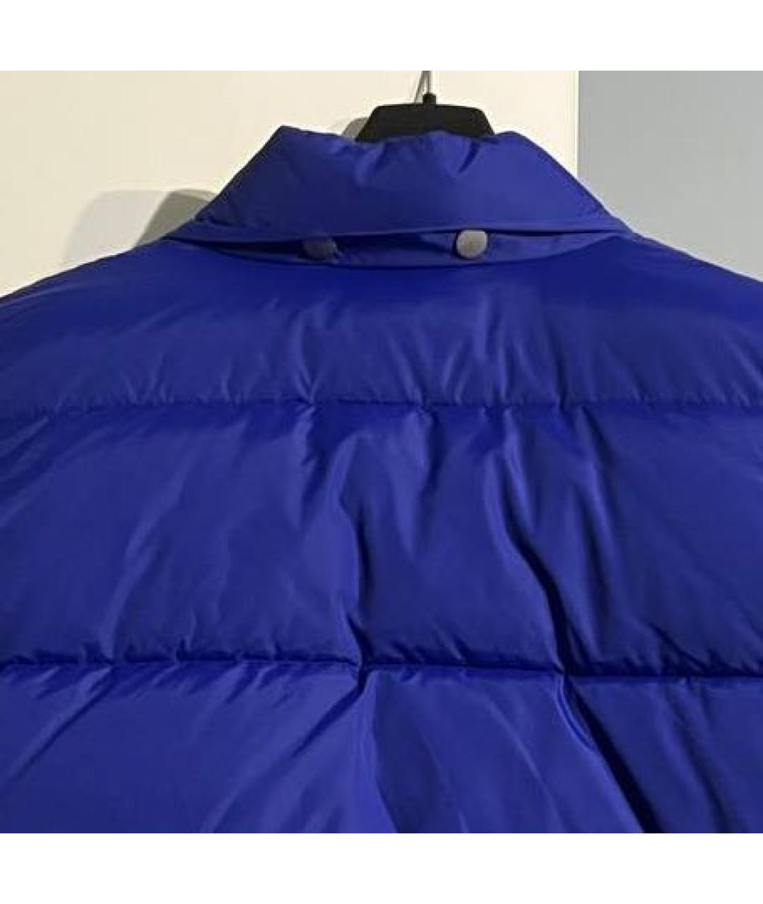 A.P.C. Синий полиэстеровый пуховик, фото 3