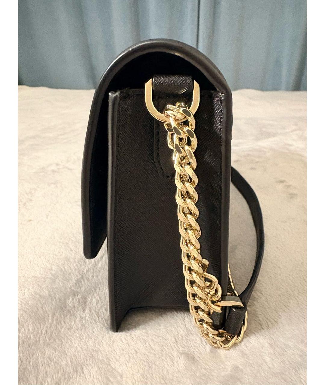 DKNY Черная кожаная сумка через плечо, фото 4