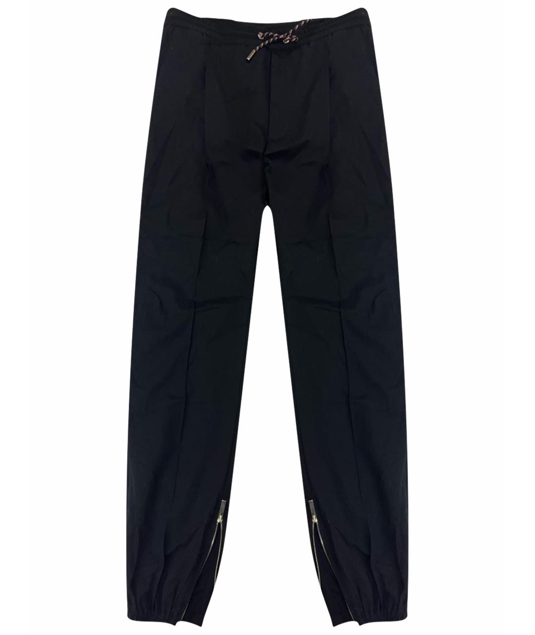 CHRISTIAN DIOR Черные шерстяные брюки узкие, фото 1