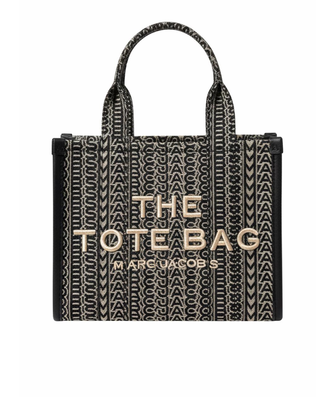 MARC JACOBS Серая жаккардовая сумка с короткими ручками, фото 1