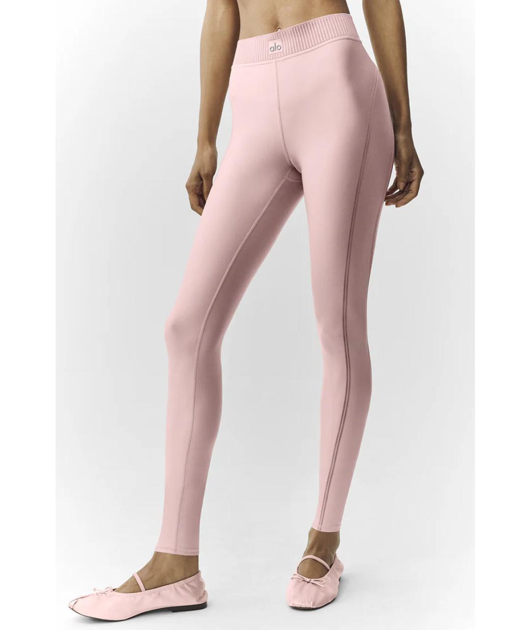 ALO YOGA Розовые леггинсы и велосипедки, фото 4