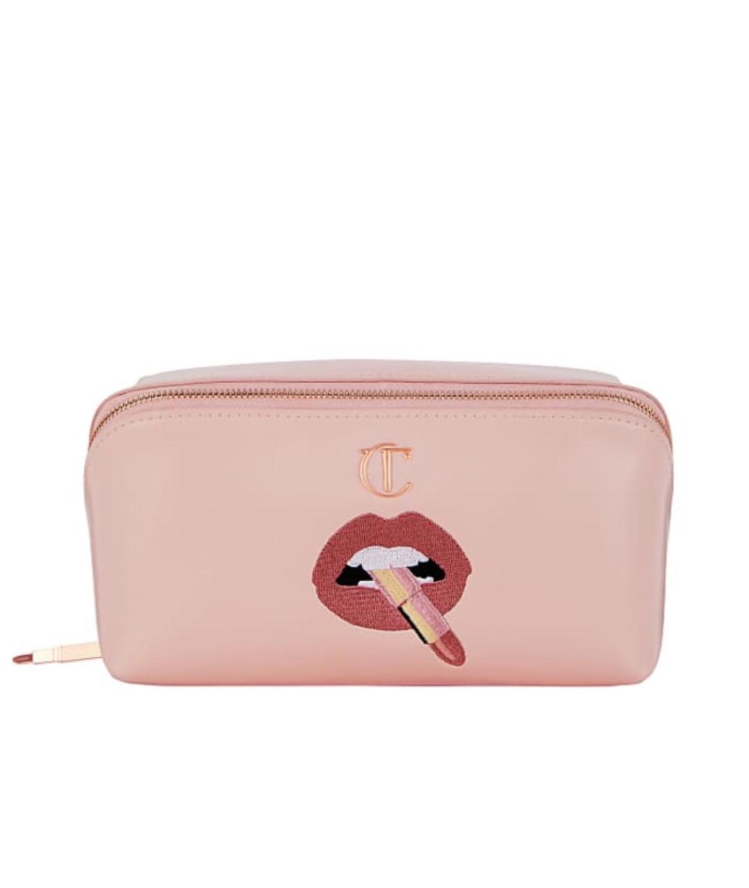 CHARLOTTE TILBURY Розовая косметичка из искусственной кожи, фото 1