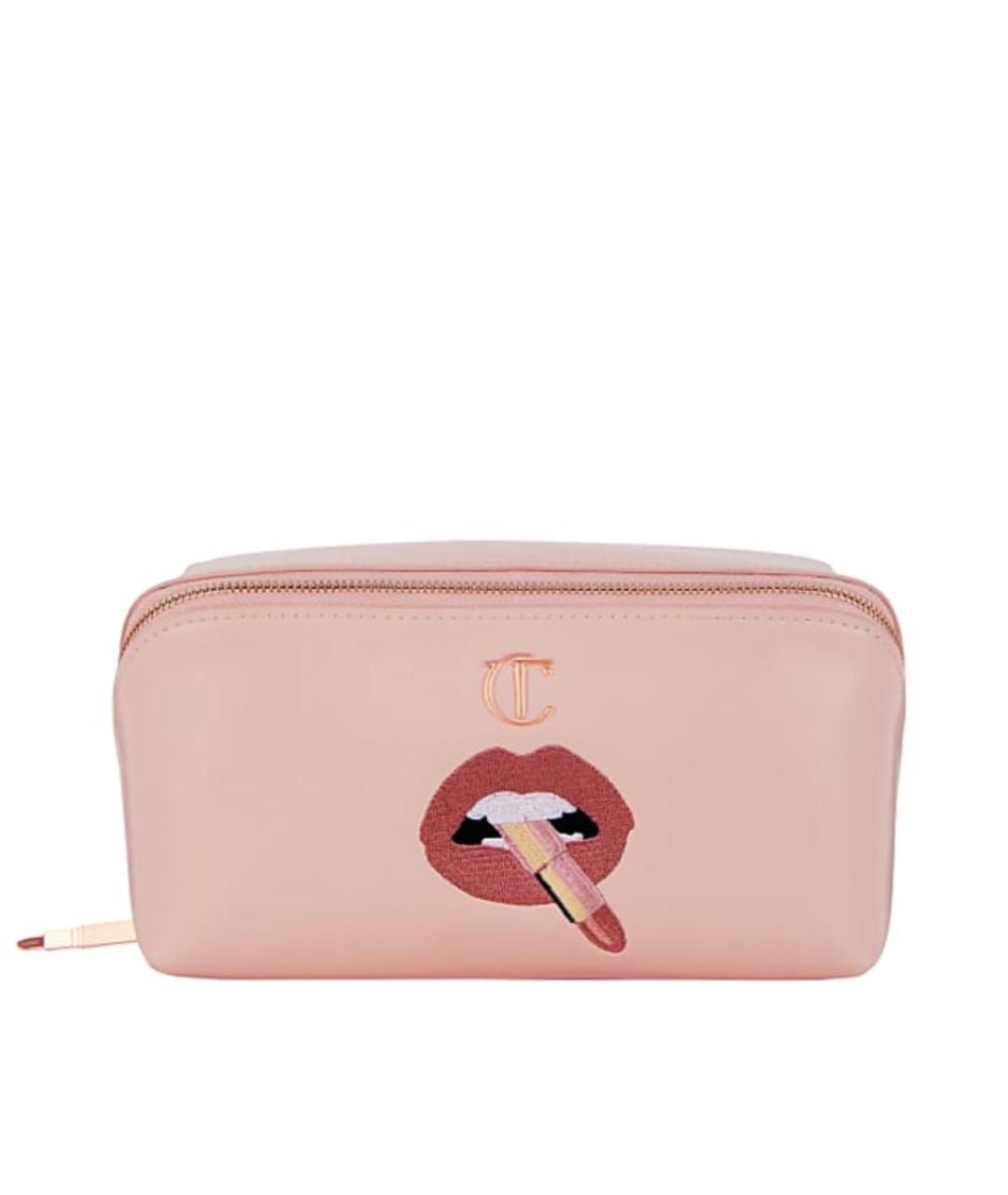CHARLOTTE TILBURY Розовая косметичка из искусственной кожи, фото 2