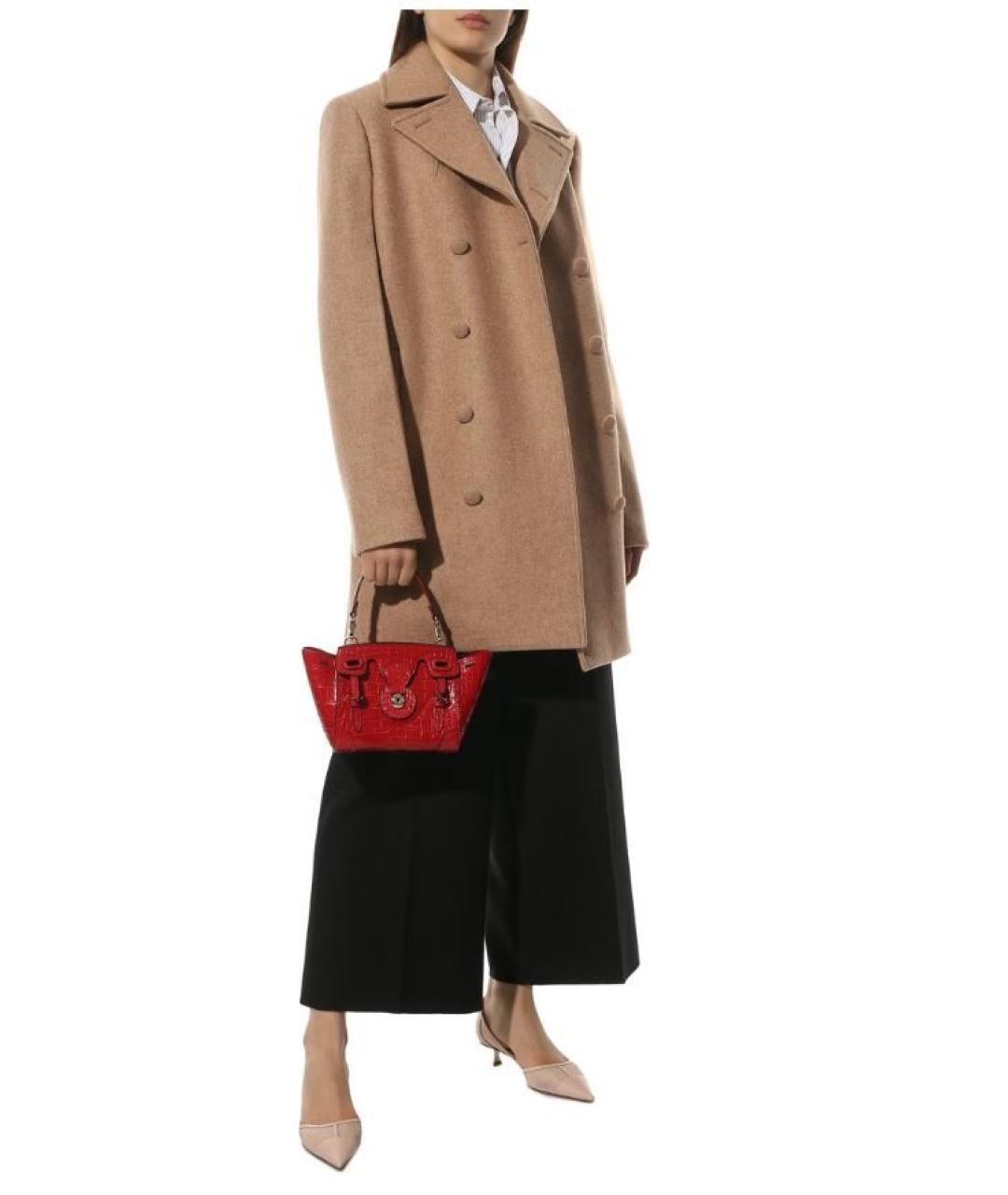 RALPH LAUREN Синяя кожаная сумка через плечо, фото 9