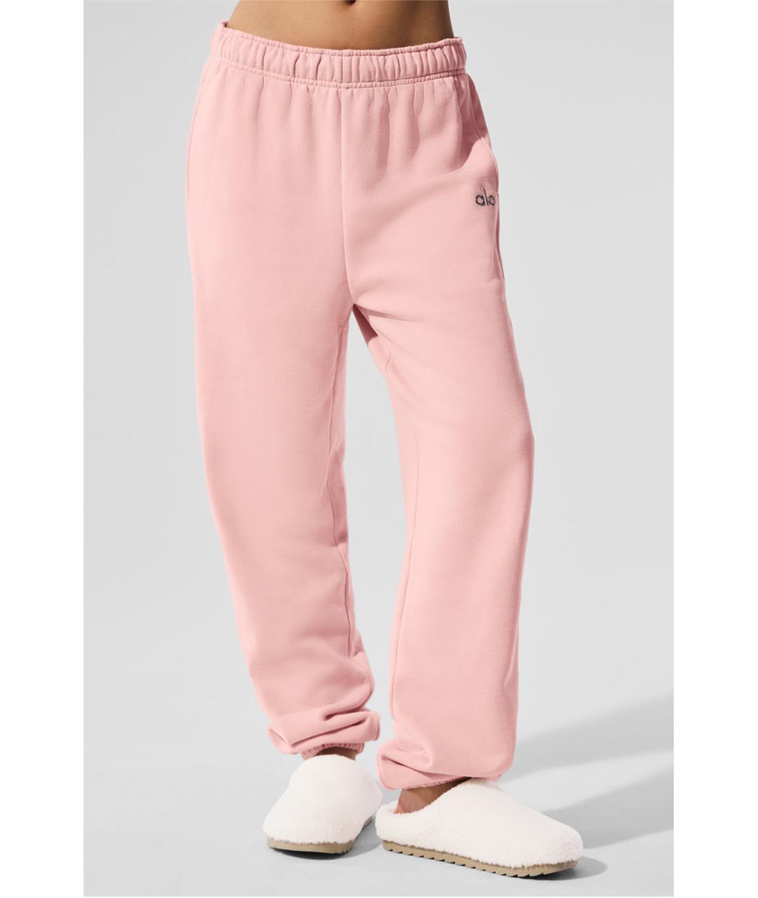 ALO YOGA Розовый хлопковый спортивные костюмы, фото 7