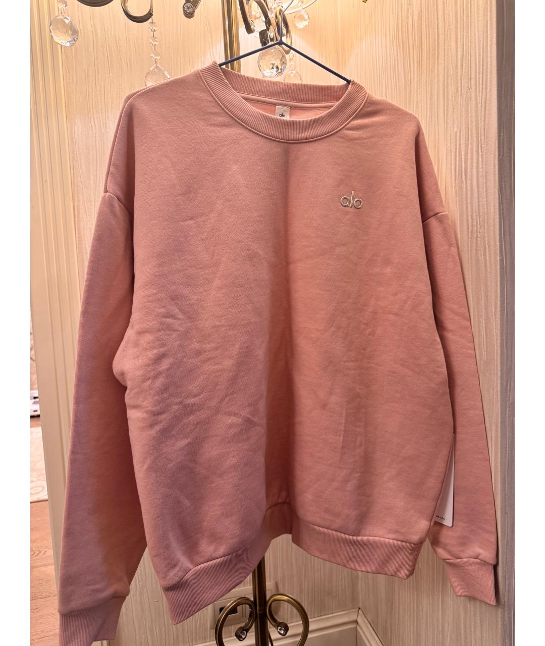 ALO YOGA Розовый хлопковый спортивные костюмы, фото 8