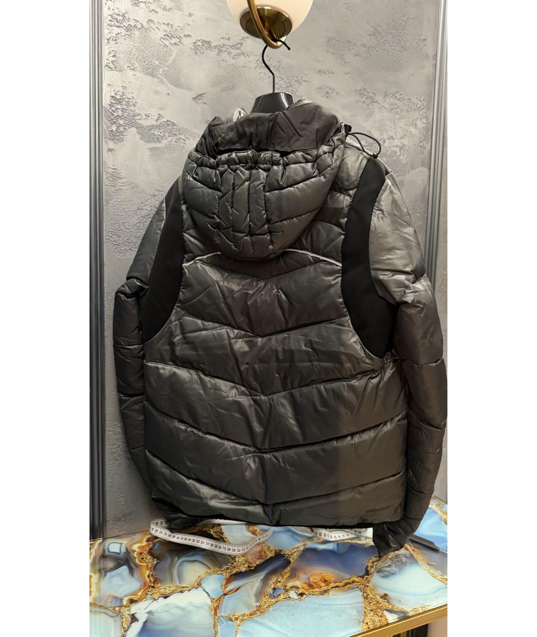 EMPORIO ARMANI Серый полиамидовый пуховик, фото 2