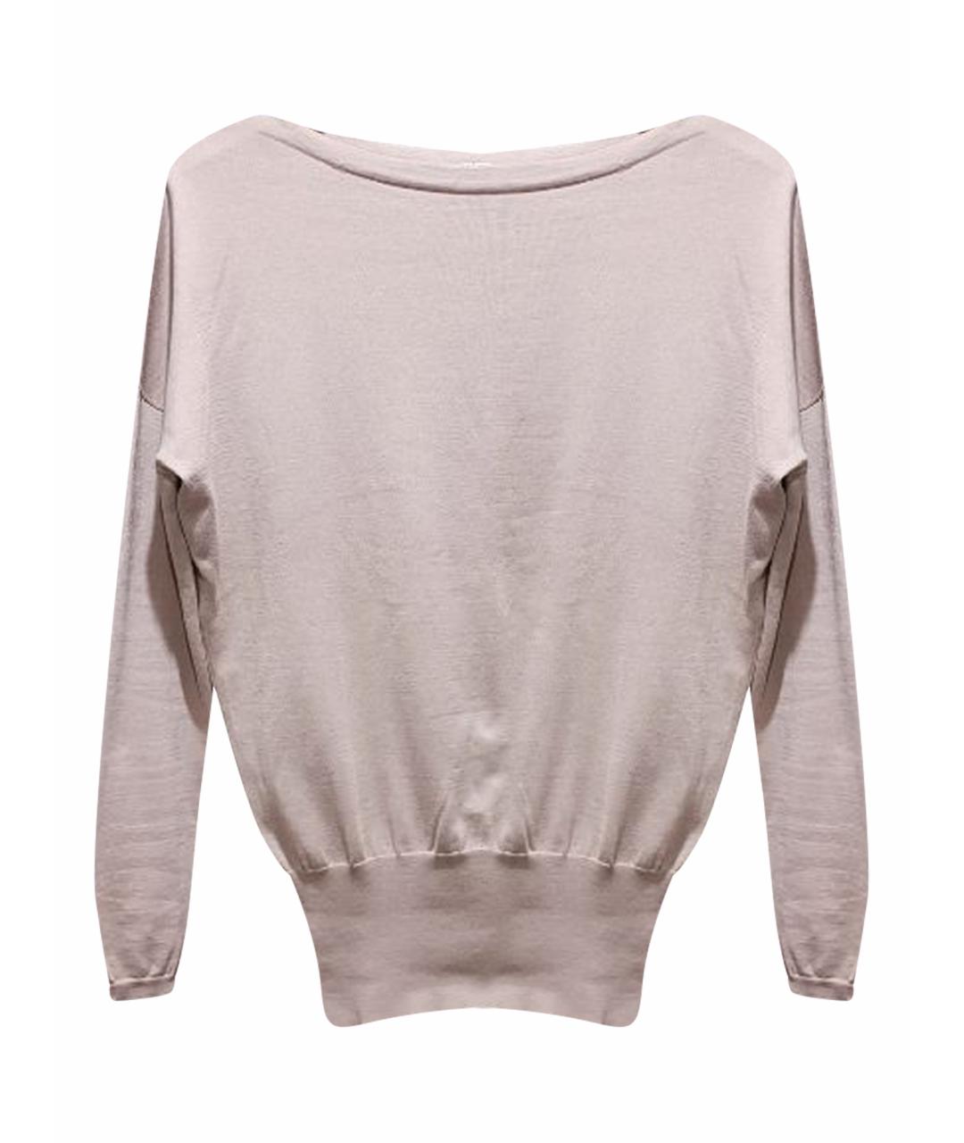 AGNONA Бежевый шелковый джемпер / свитер, фото 1