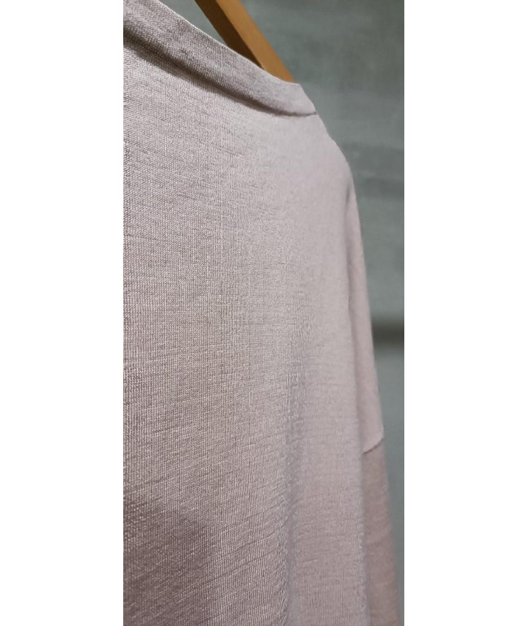 AGNONA Бежевый шелковый джемпер / свитер, фото 4