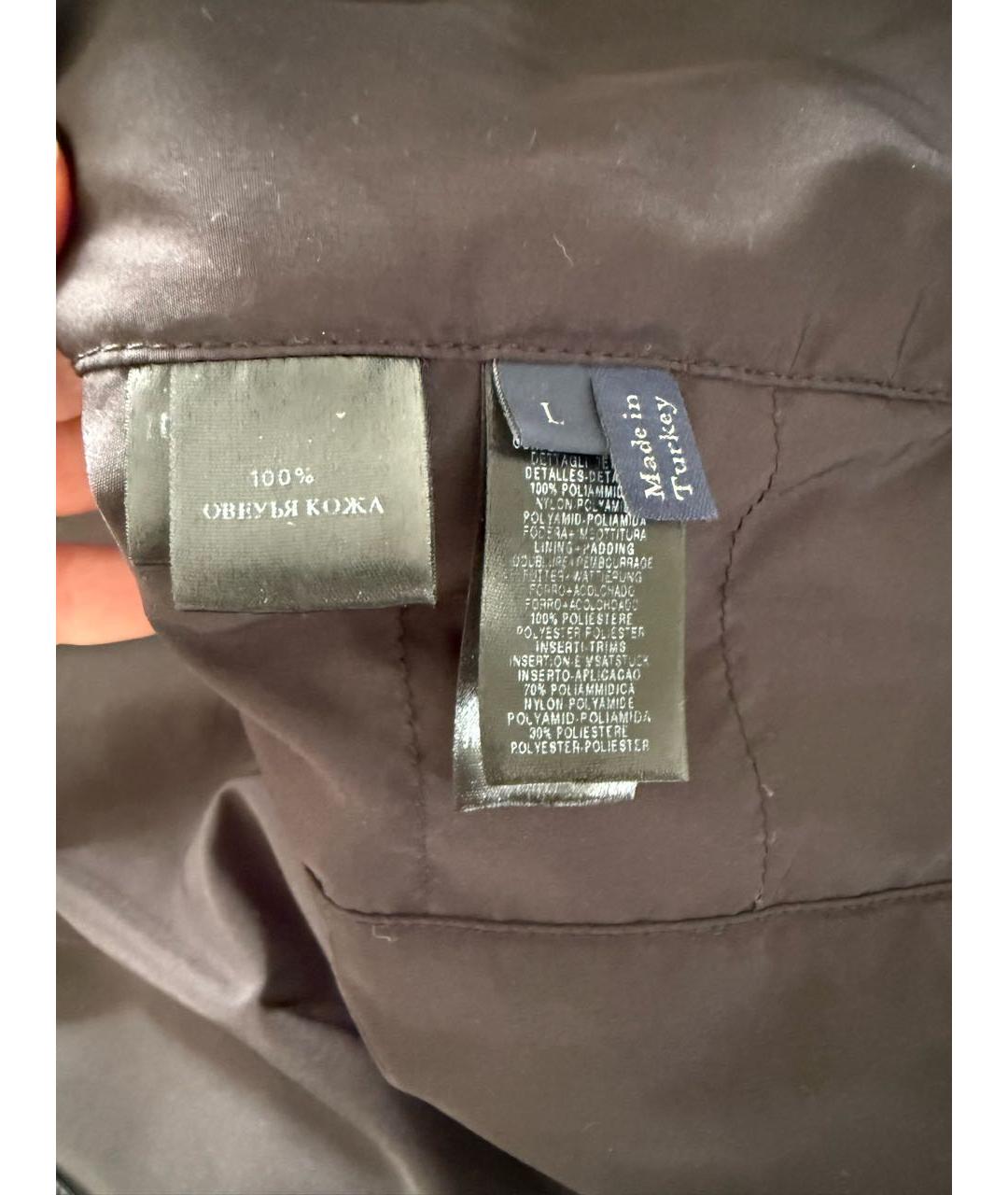 ZEGNA Черная кожаная куртка, фото 5