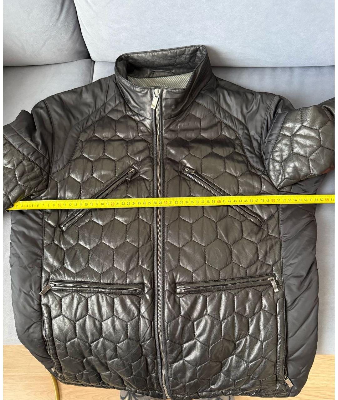 ZEGNA Черная кожаная куртка, фото 6