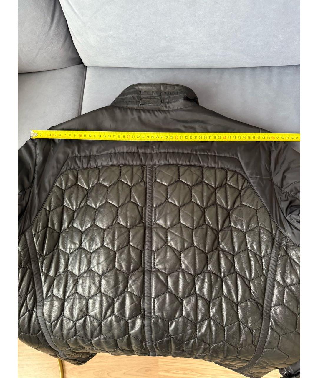 ZEGNA Черная кожаная куртка, фото 7