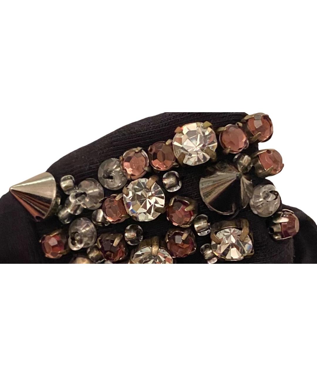 PINKO Черная хлопко-эластановая футболка, фото 2