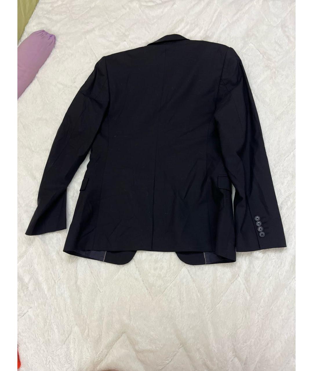 DOLCE&GABBANA Темно-синий шерстяной жакет/пиджак, фото 2