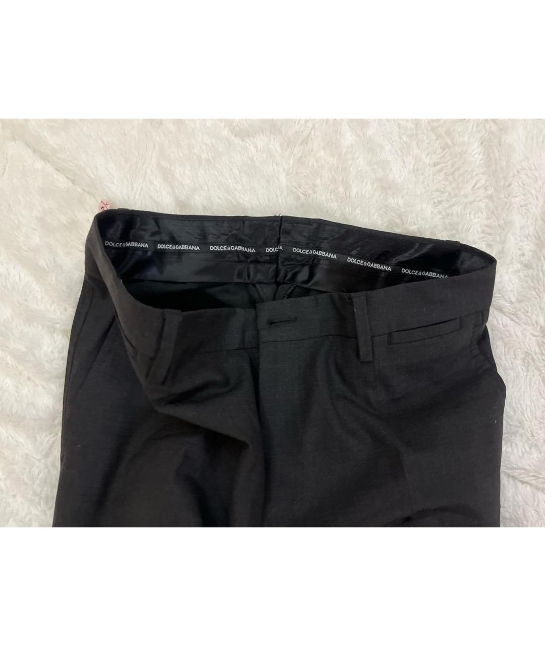 DOLCE&GABBANA Антрацитовые шерстяные кюлоты, фото 3