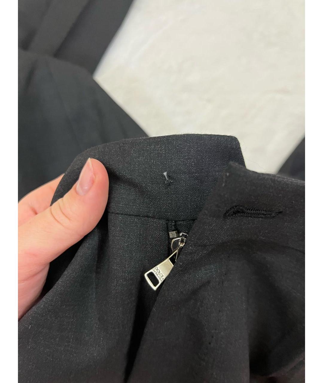 DOLCE&GABBANA Антрацитовые шерстяные кюлоты, фото 5
