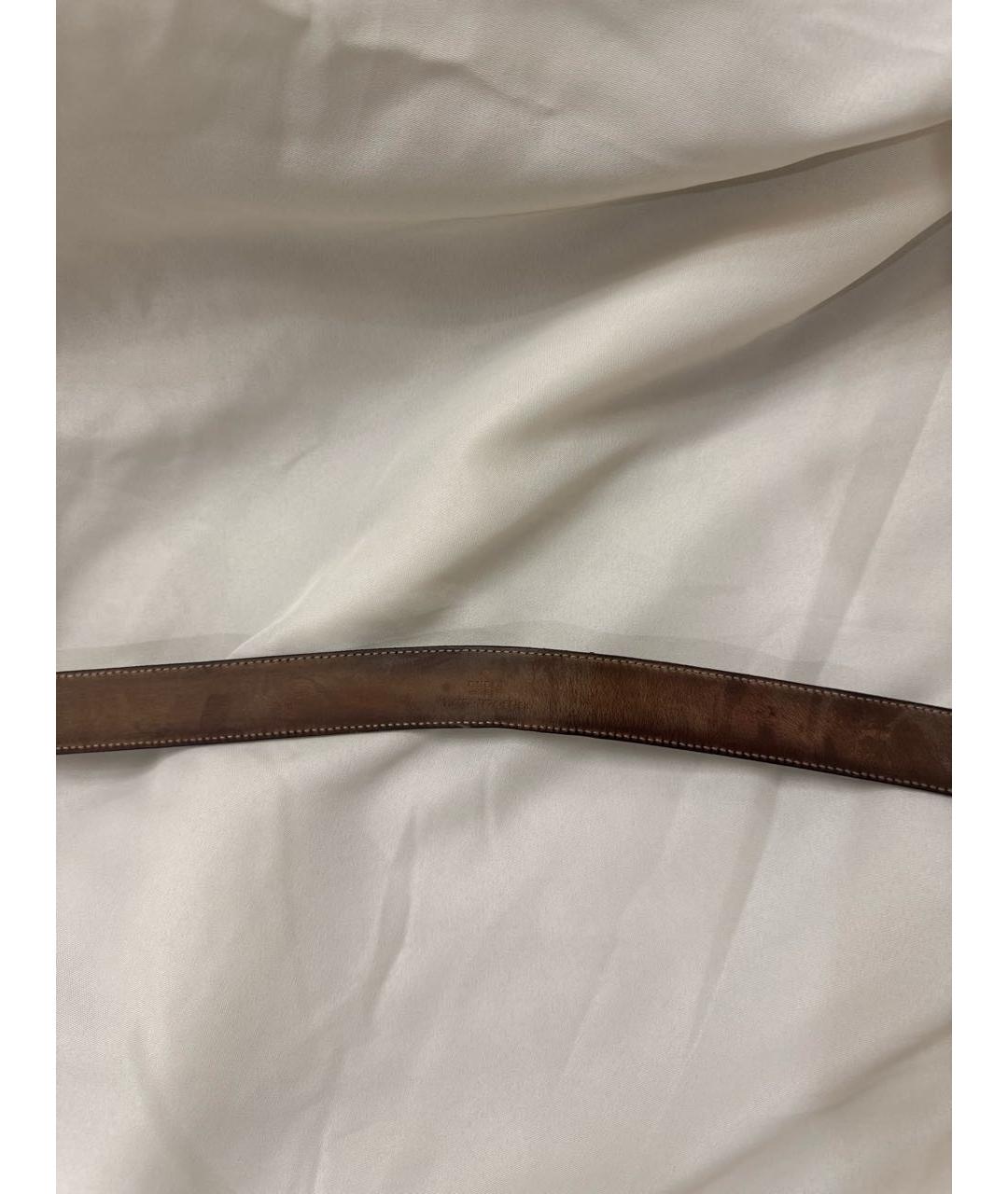 GUCCI Антрацитовый кожаный ремень, фото 4