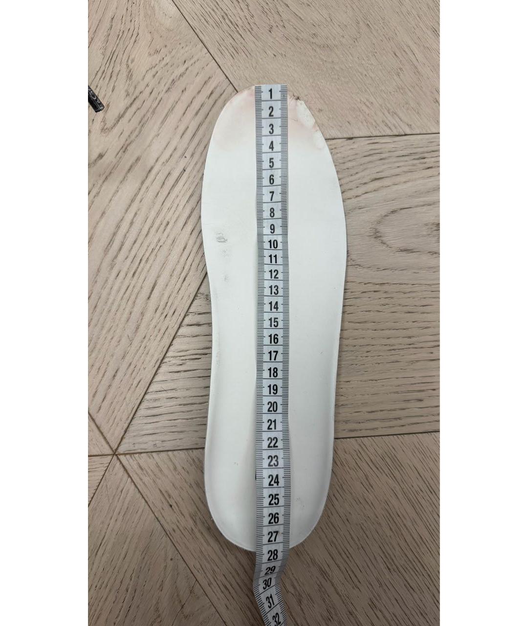 DOLCE&GABBANA Белые кожаные низкие кроссовки / кеды, фото 6