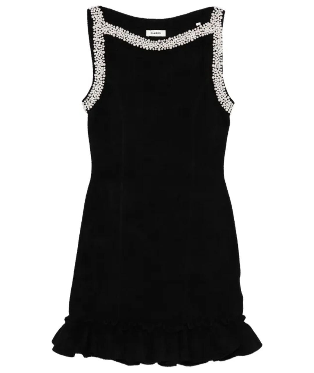 SANDRO Черное коктейльное платье, фото 1