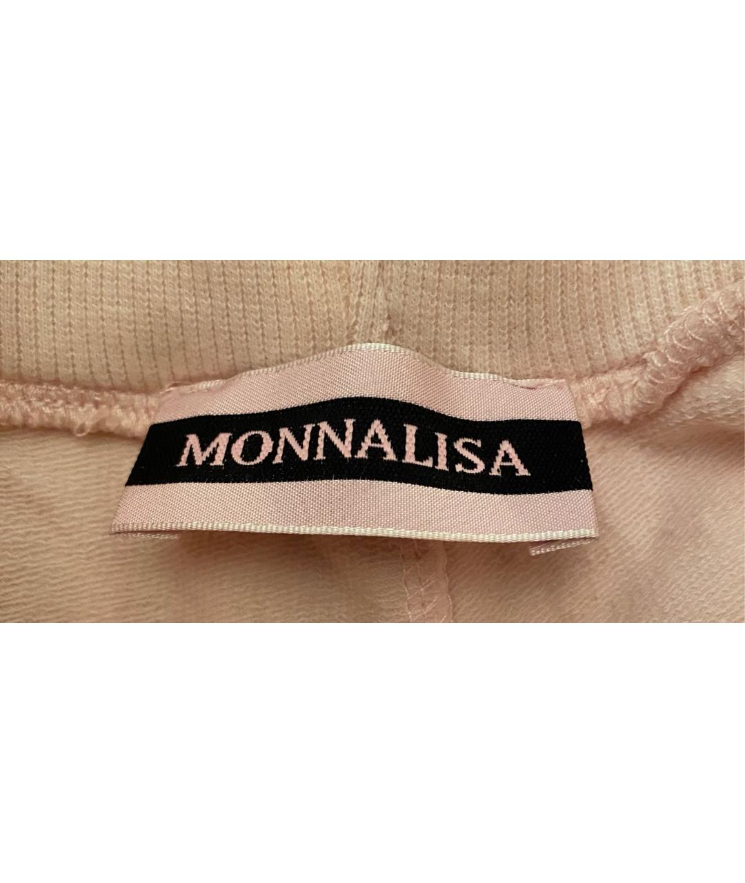 MONNALISA Розовые хлопковые брюки и шорты, фото 5