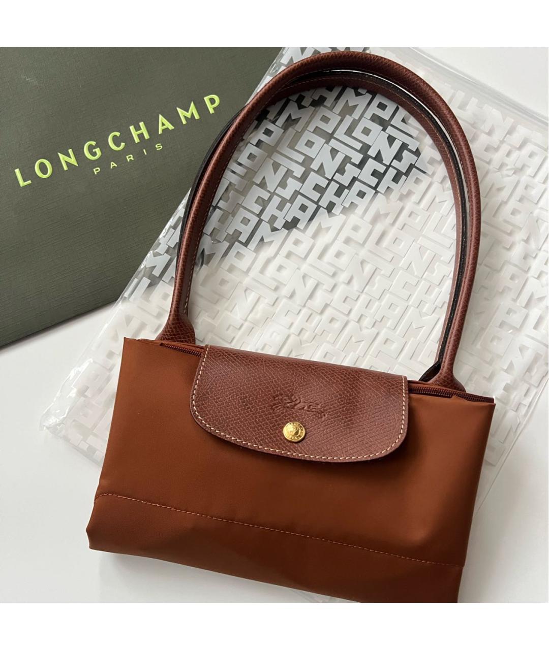 LONGCHAMP Коричневая сумка тоут, фото 6