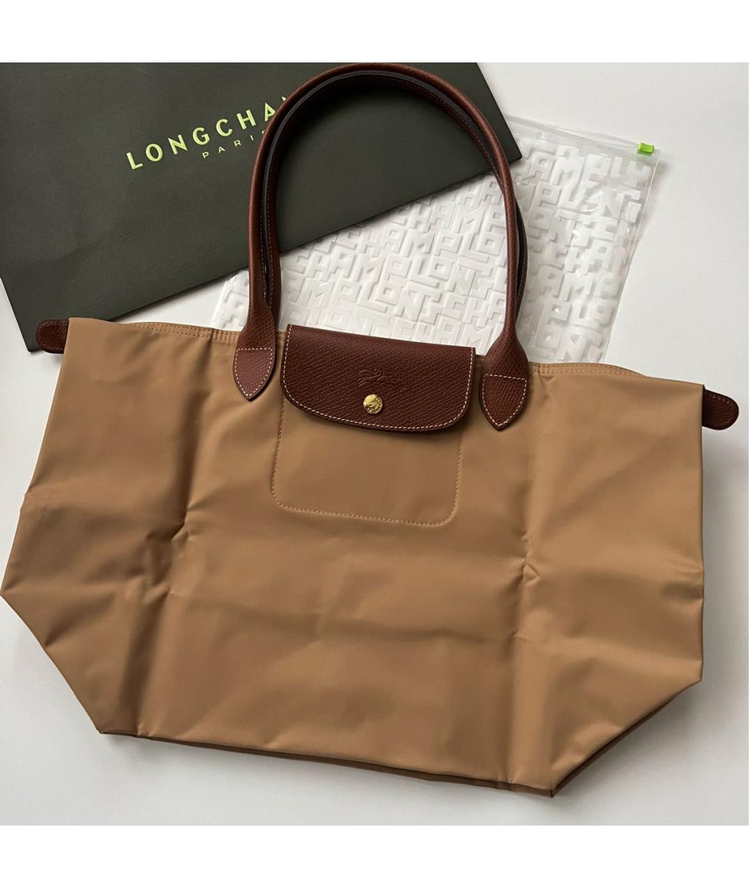 LONGCHAMP Коричневая сумка тоут, фото 5