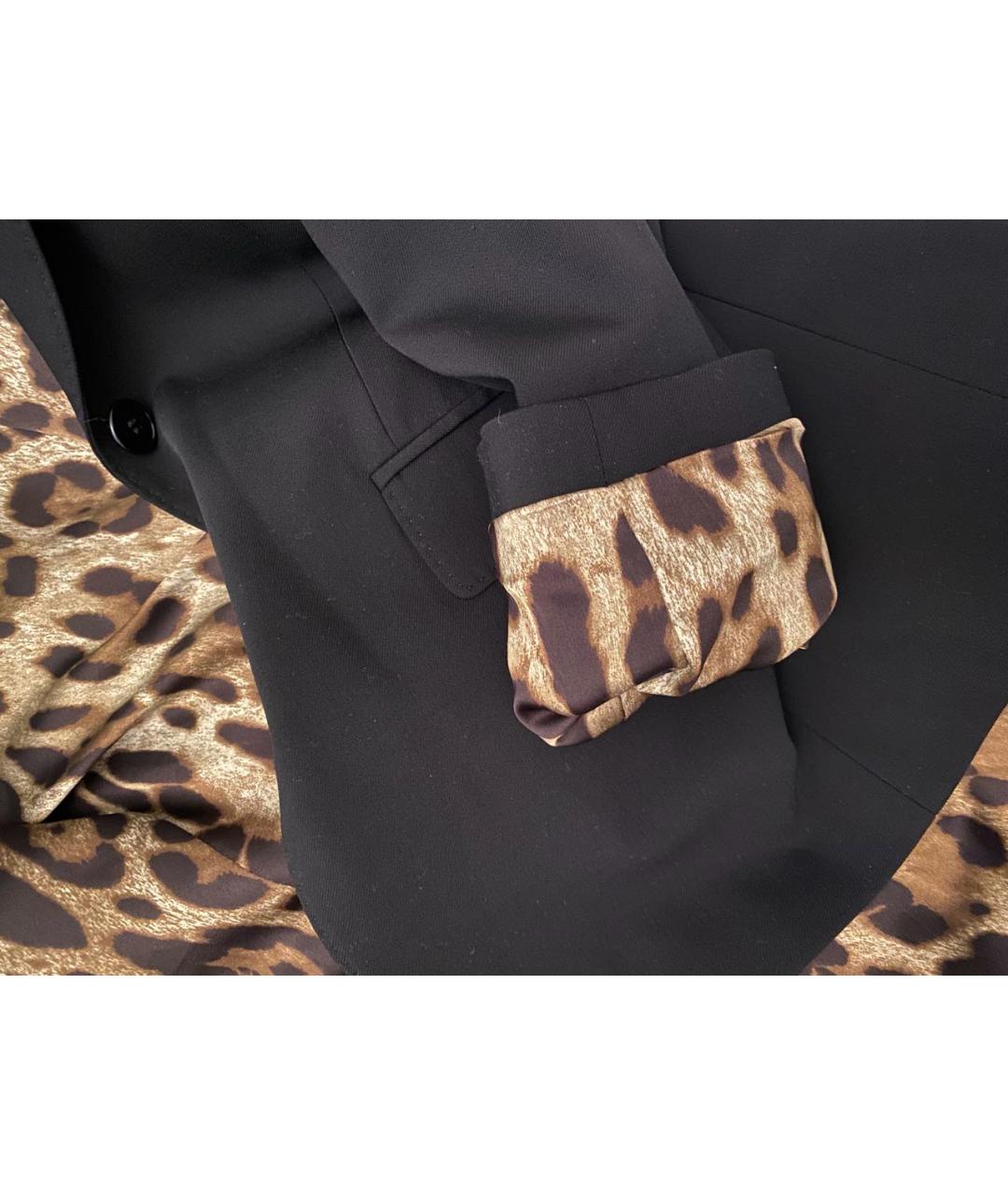 DOLCE&GABBANA Черный шерстяной жакет/пиджак, фото 7