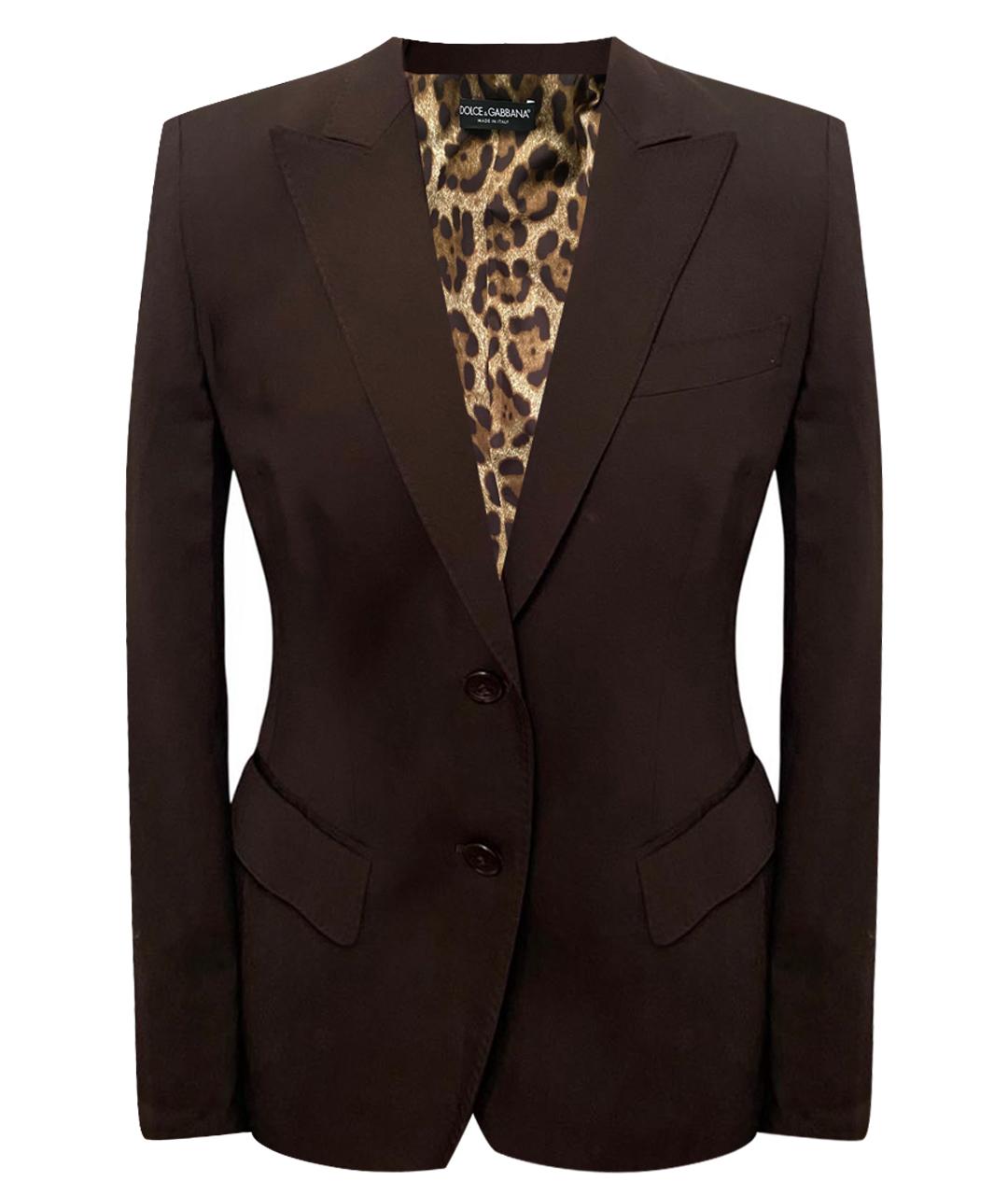 DOLCE&GABBANA Черный шерстяной жакет/пиджак, фото 1