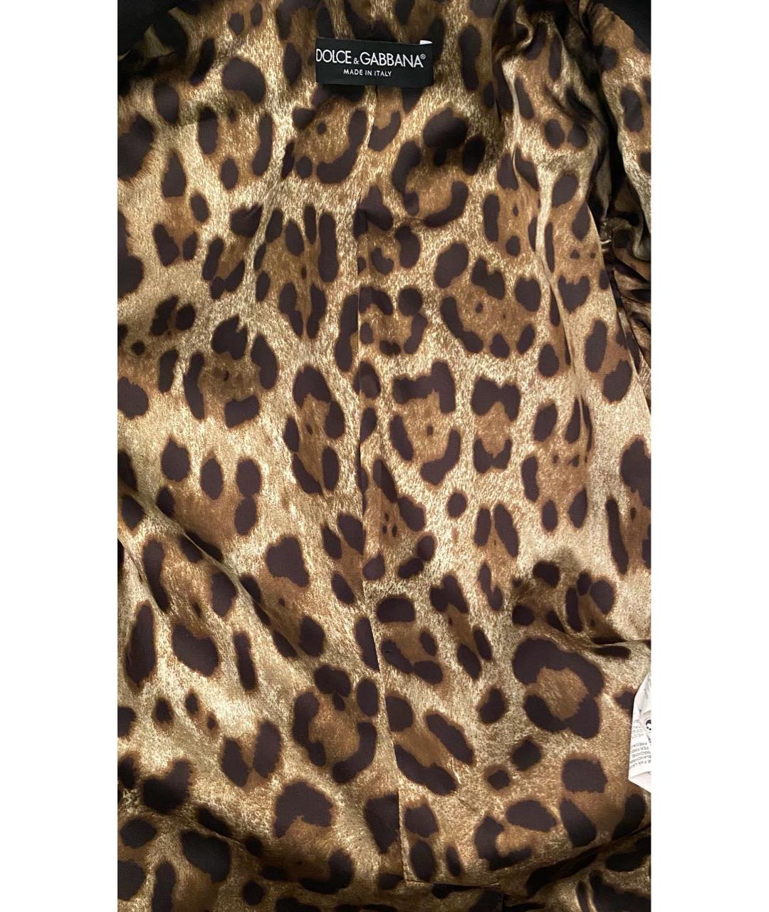 DOLCE&GABBANA Черный шерстяной жакет/пиджак, фото 3