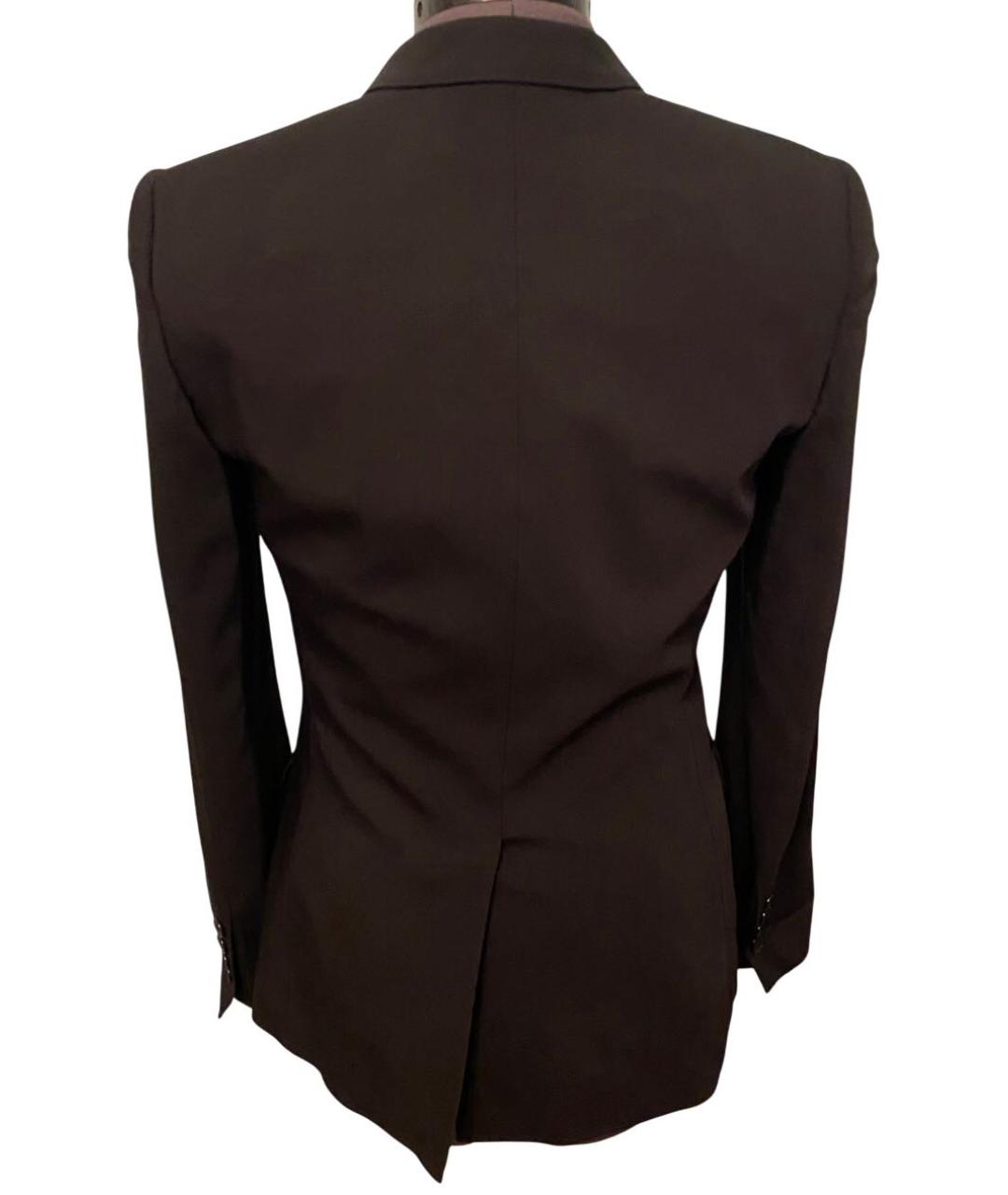 DOLCE&GABBANA Черный шерстяной жакет/пиджак, фото 4