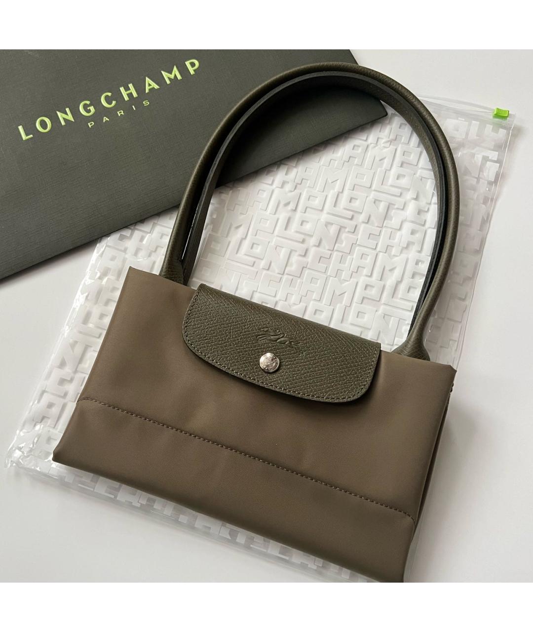 LONGCHAMP Хаки сумка тоут, фото 6