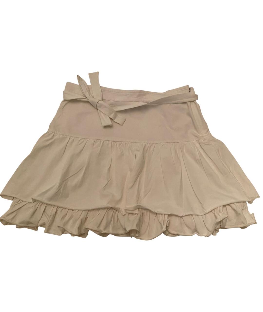 PINKO Белая хлопковая юбка, фото 1