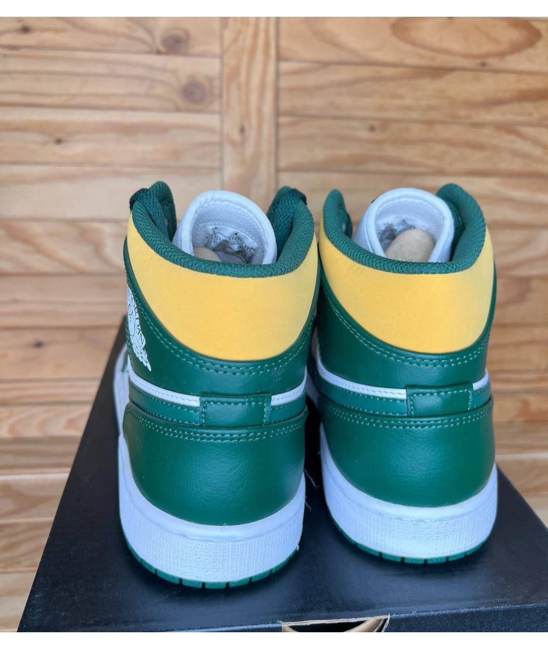 JORDAN Зеленые кроссовки, фото 6