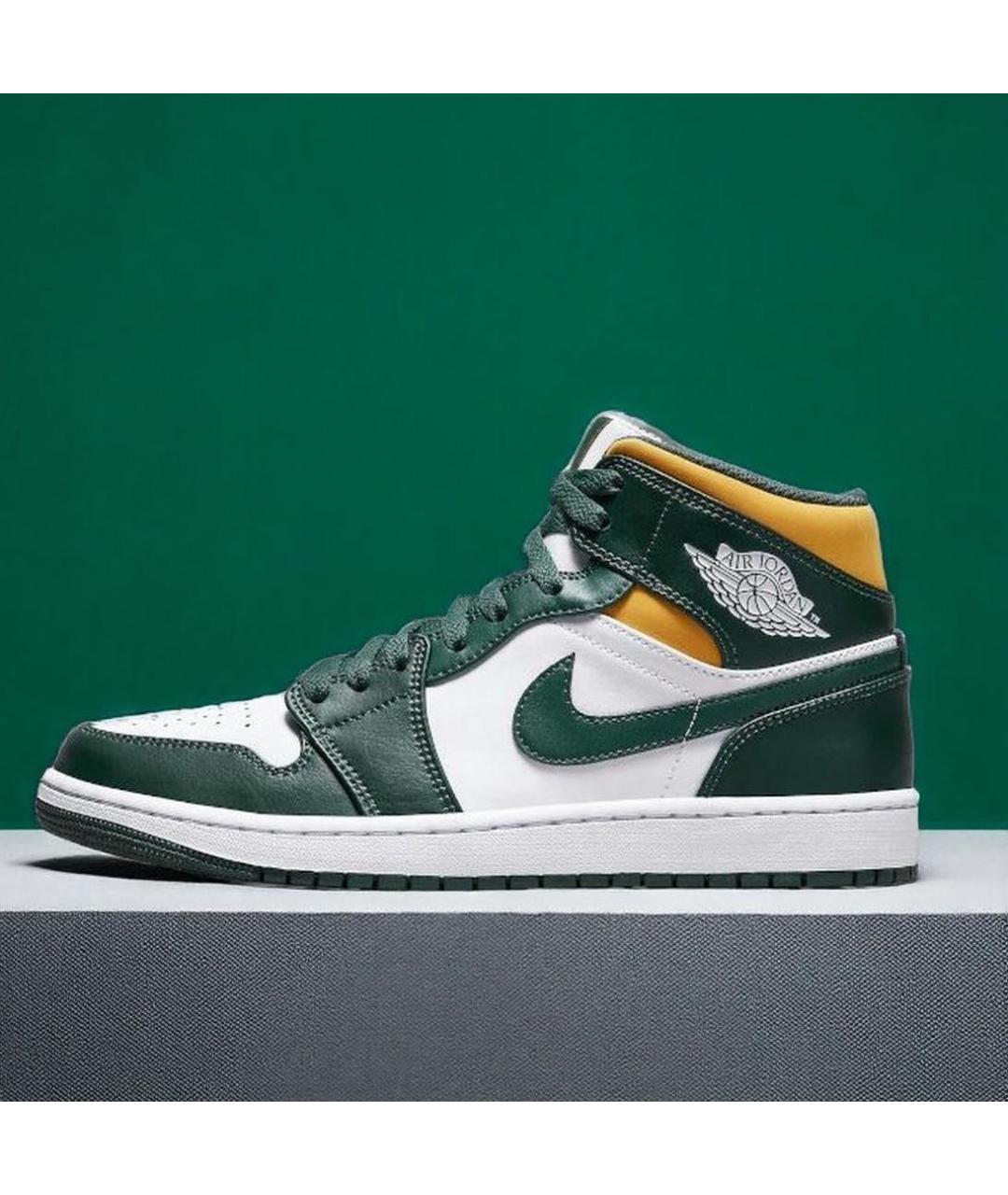 JORDAN Зеленые кроссовки, фото 2