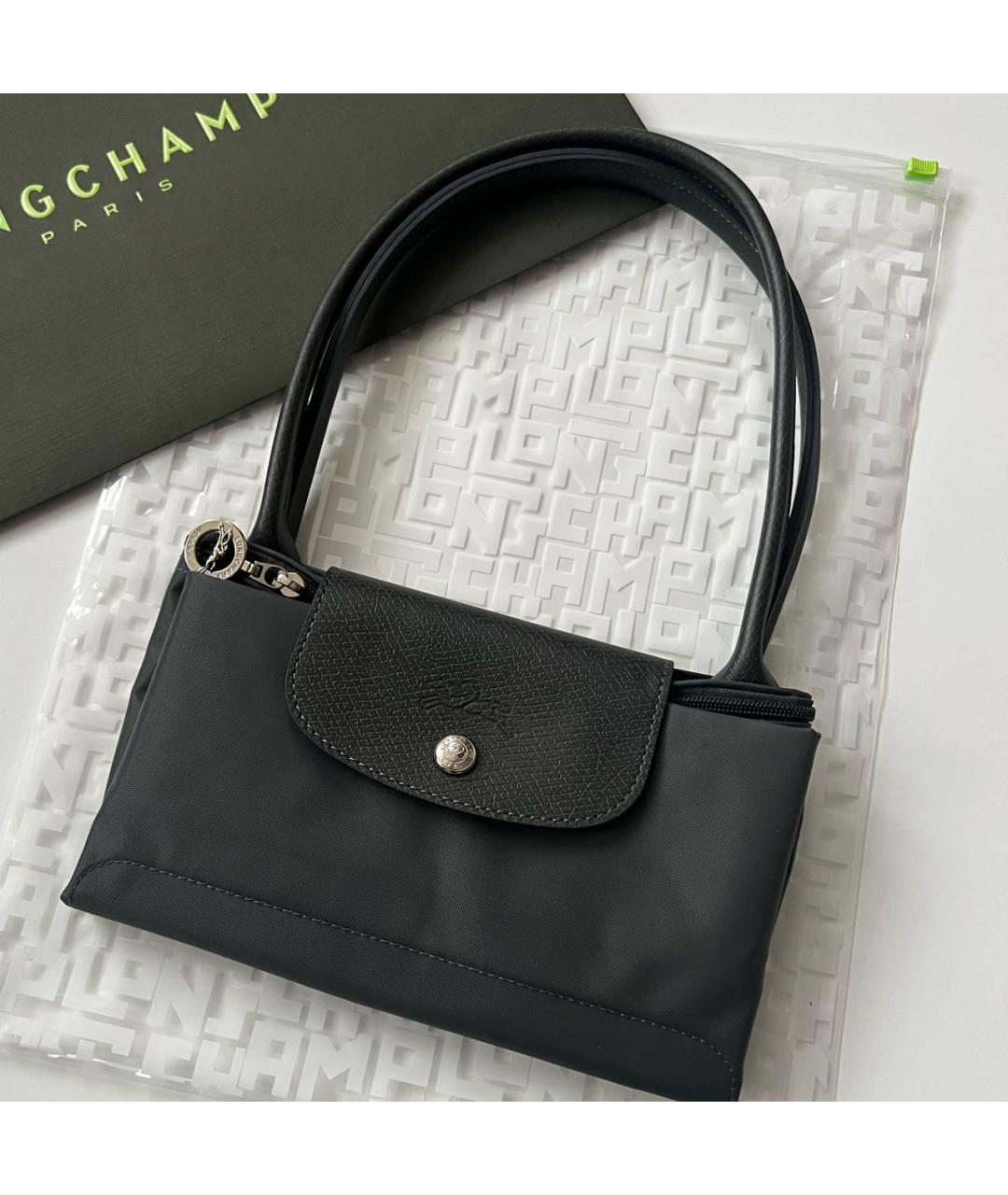 LONGCHAMP Серая сумка тоут, фото 6