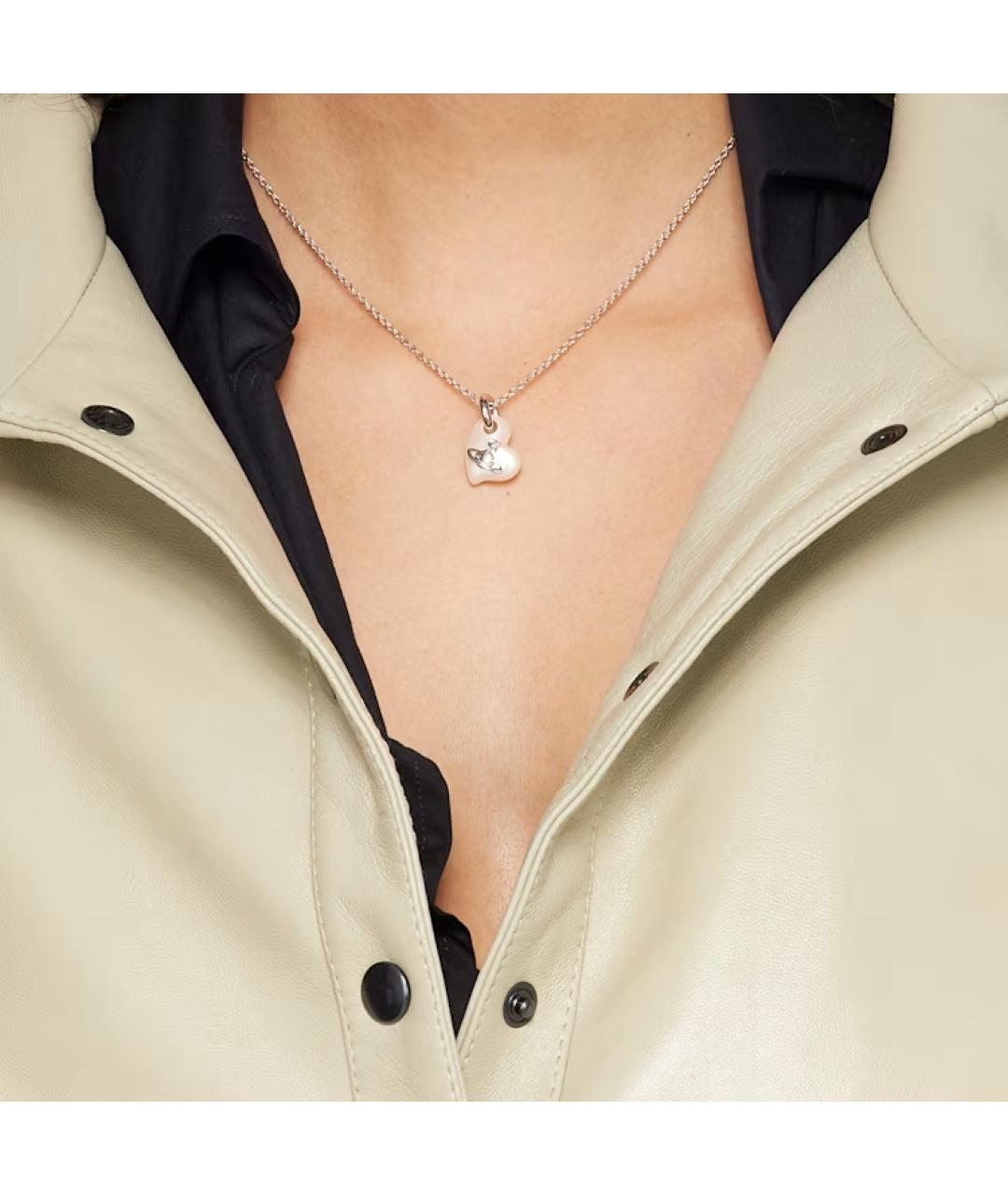 VIVIENNE WESTWOOD Серебряная латунная цепочка, фото 3