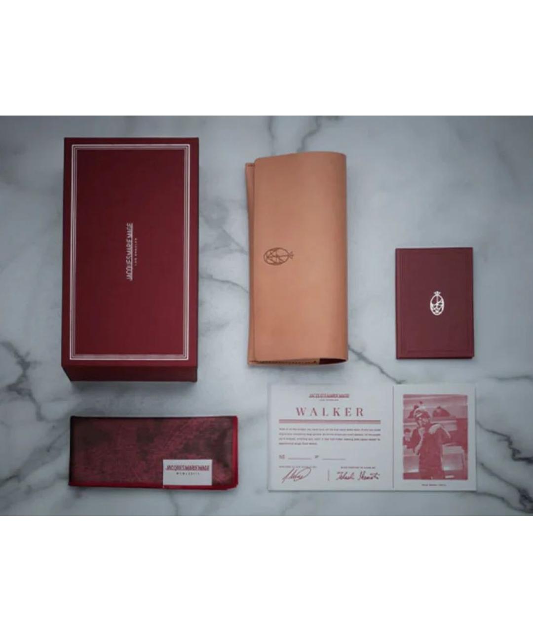 JACQUES MARIE MAGE Коричневые пластиковые солнцезащитные очки, фото 5