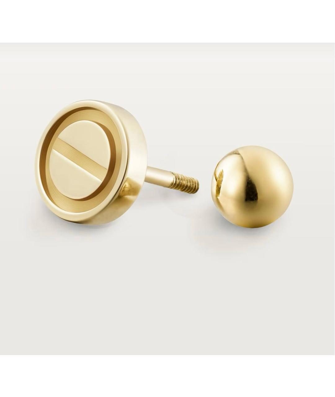 CARTIER Золотые серьги из желтого золота, фото 2