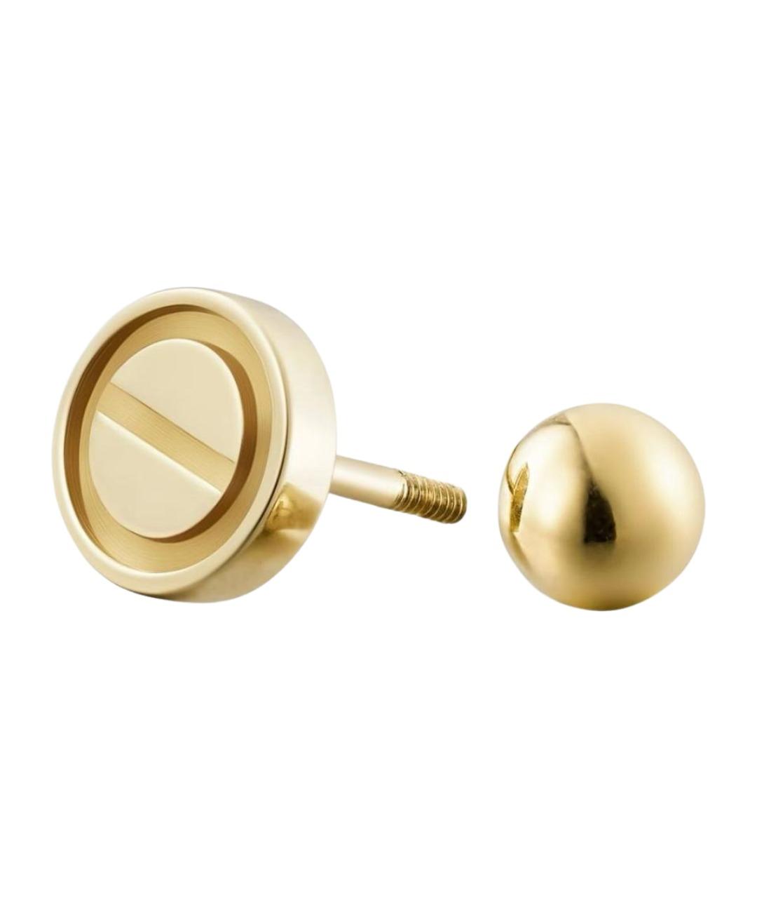 CARTIER Золотые серьги из желтого золота, фото 7