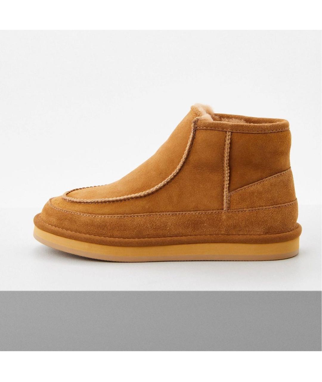 12 STOREEZ Коричневые замшевые полусапоги, фото 8