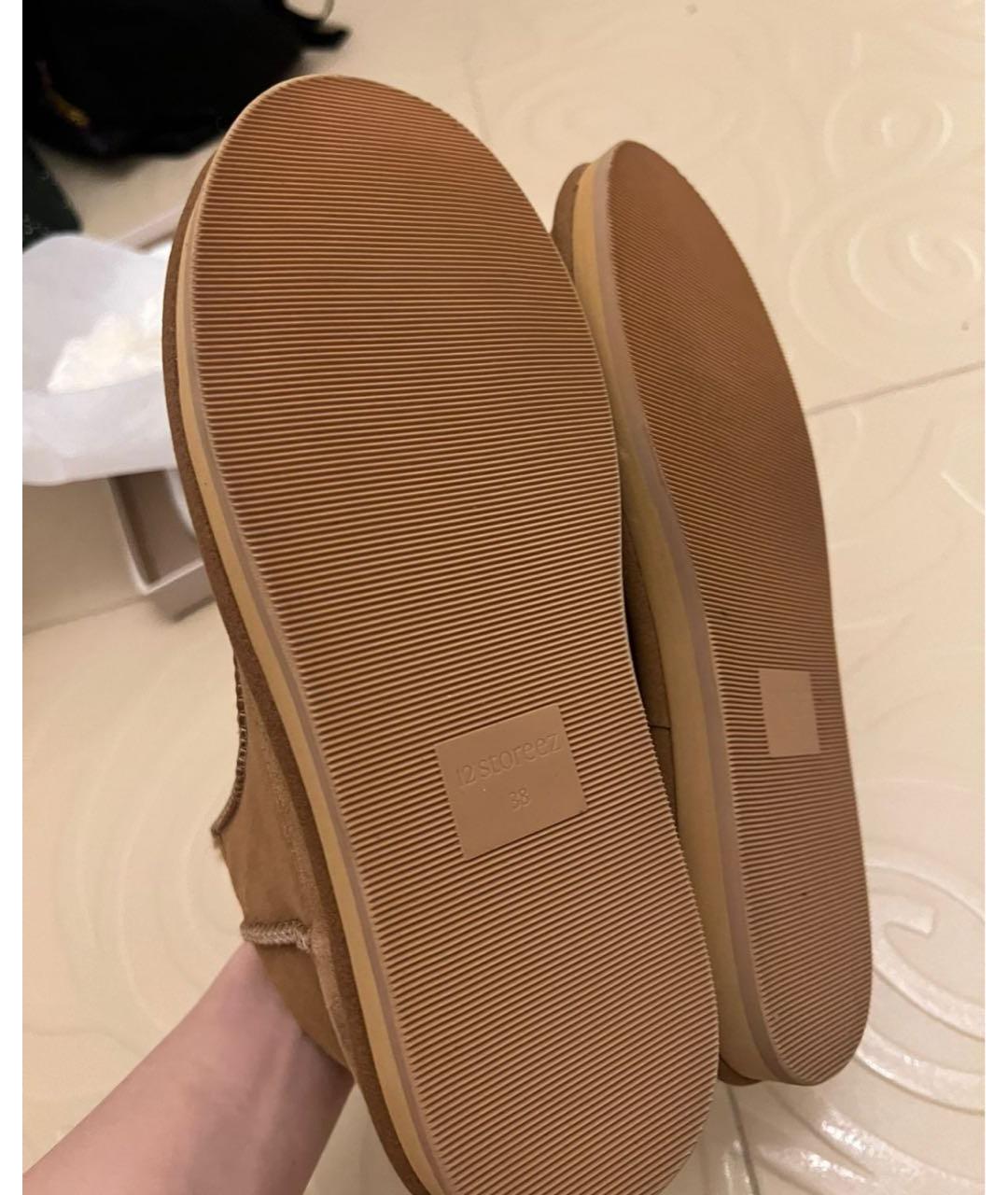 12 STOREEZ Коричневые замшевые полусапоги, фото 5