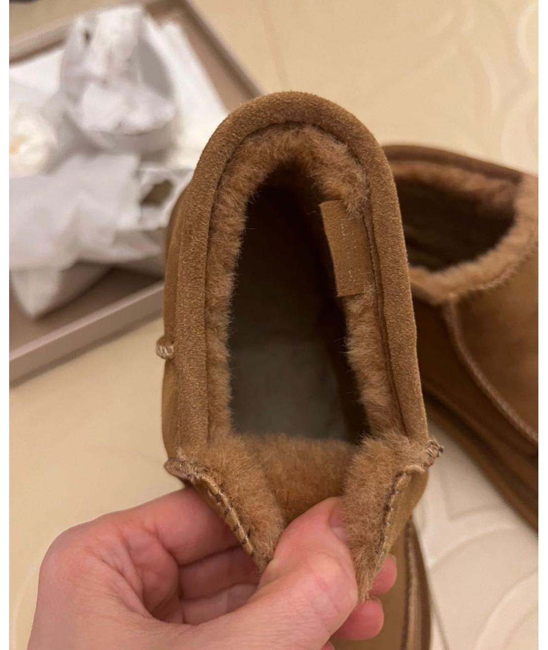 12 STOREEZ Коричневые замшевые полусапоги, фото 7
