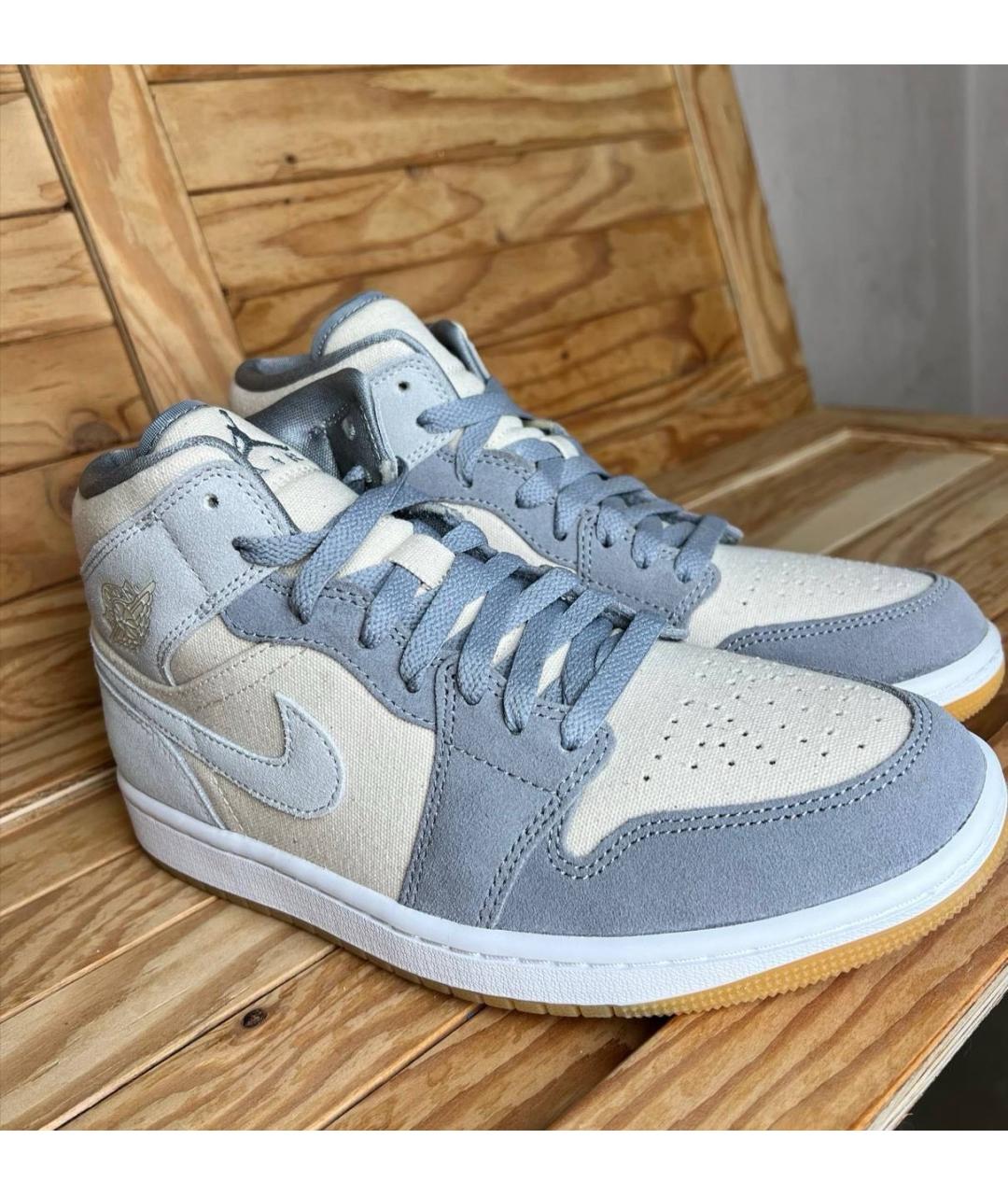 JORDAN Серые высокие кроссовки / кеды, фото 5