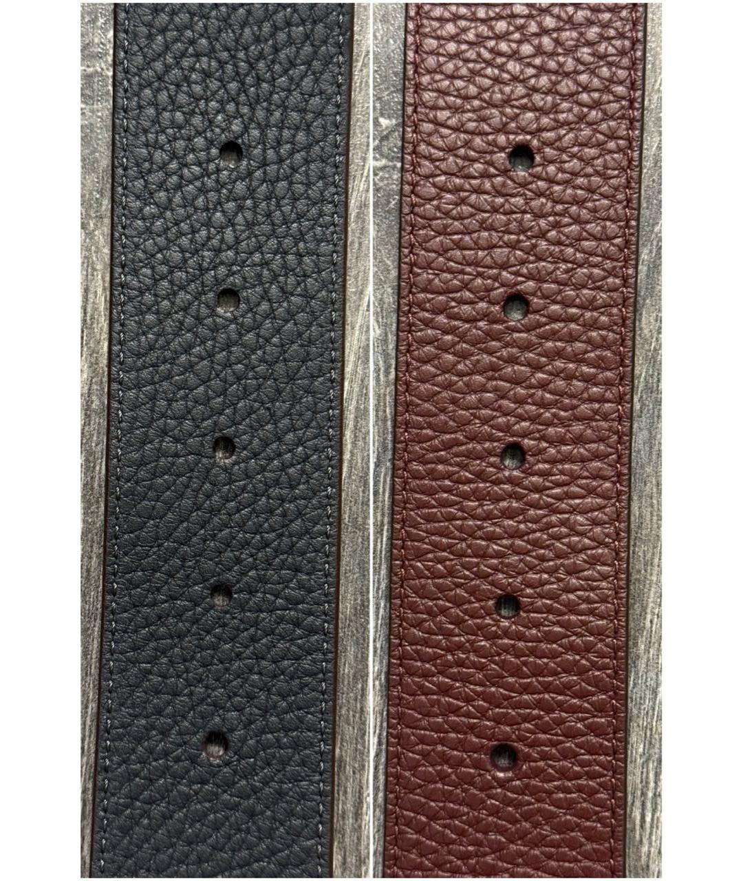 LOUIS VUITTON Темно-синий кожаный ремень, фото 4